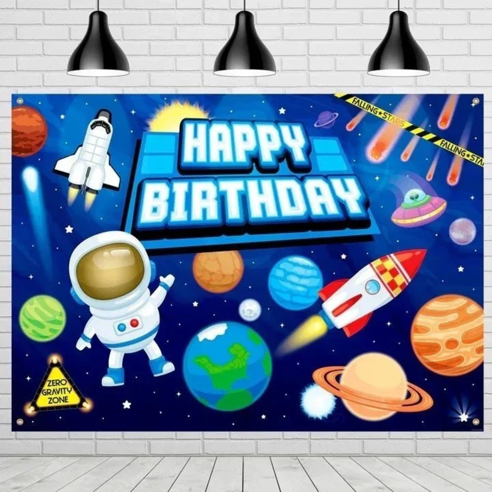 Outer‎ Space Ship Galaxy Astronaut Birthday Party Decorations Tableware Supplies